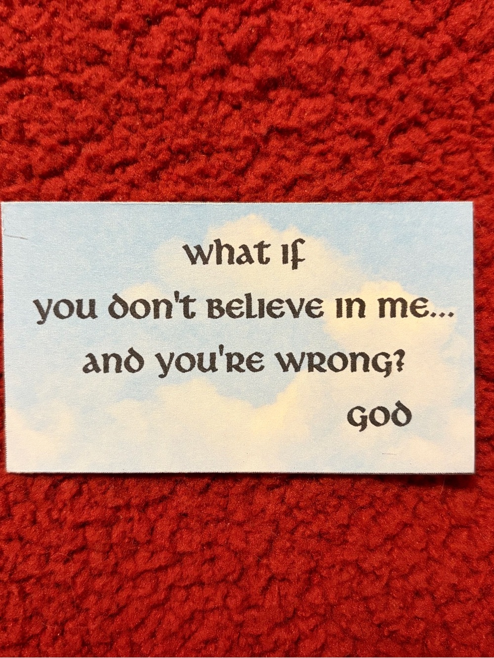 Messages from God magnet